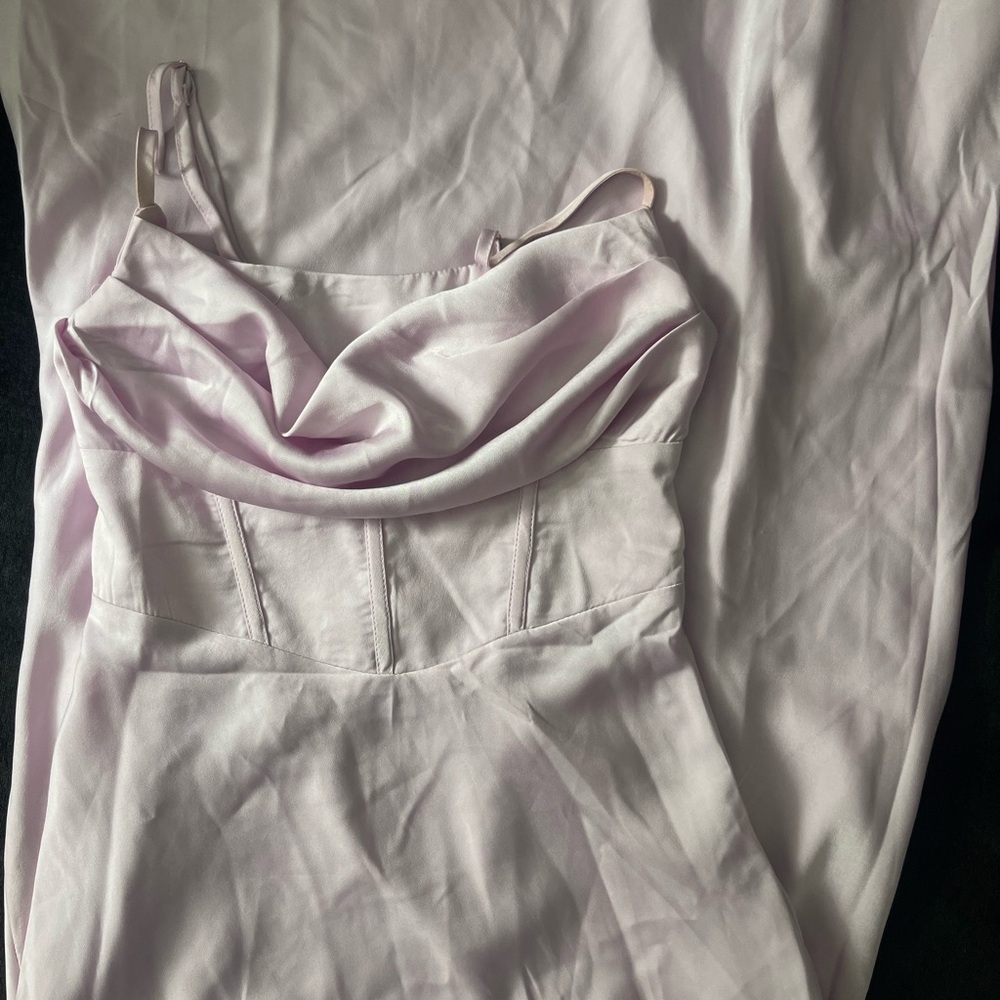 Princess Polly Lavendar Satin Dress